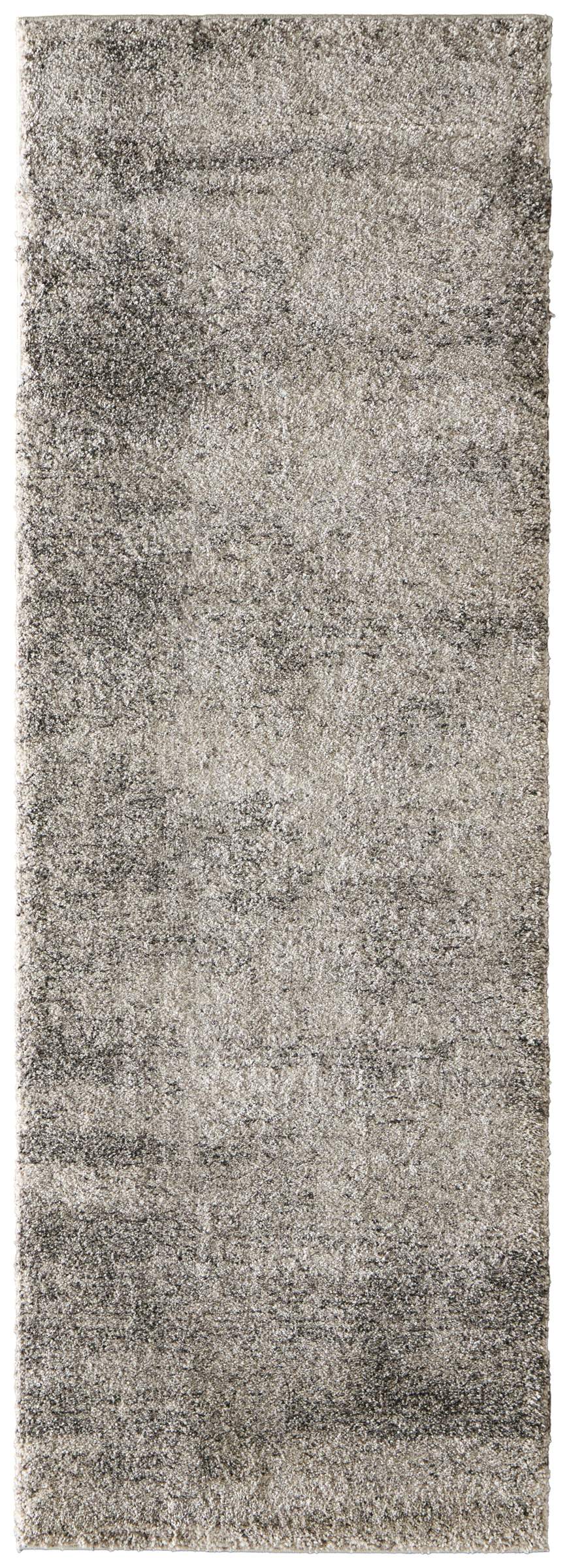 Feizy Rugs Jameson Modern Distressed Runner Rug Polypropylene Gray Ivory Entryway Accent JMS39R8FLGY000I02