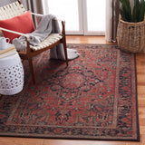 Safavieh Journey 153 JNY153 Power Loomed  Rug Navy / Red JNY153M-8SQ