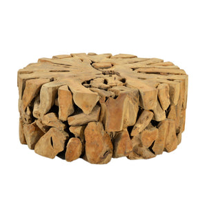 Karina Living Jerome Coffee Table - Solid Teak Wood, Contemporary Design, Low-Profile Centerpiece for Modern Spaces JO3103