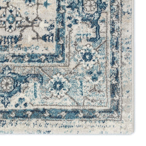 Jaipur Living Vibe by Jaipur Living Lisette Ornate Medallion Polypropylene Rug for Rooms Blue 3'X10' RUG152757