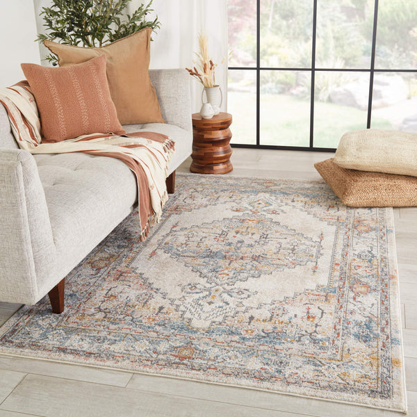 Jaipur Living Vibe by Jaipur Living Lisette Ornate Medallion Polypropylene Rug for Rooms Multicolor 9'10"X14' RUG152772