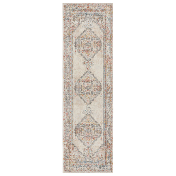 Jaipur Living Vibe by Jaipur Living Lisette Ornate Medallion Polypropylene Rug for Rooms Multicolor 3'X10' RUG152771