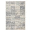 AMER Rugs Jordan Aly JOR-1 Power-Loomed Machine Made Polypropylene Modern & Contemporary Geometric Rug Light Blue 9'2" x 12'2"