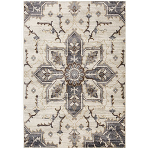 Amer Rugs Jordan Persian Bordered Power-loom Area Rug – Timeless Design, Softness & Durability For Any Space Ivory,Blue Polypropylene Jor10110211