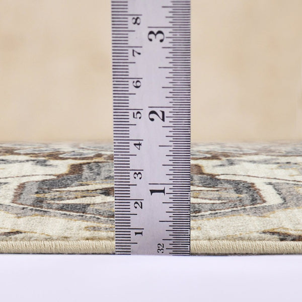 Amer Rugs Jordan Persian Bordered Power-loom Area Rug – Timeless Design, Softness & Durability For Any Space Ivory,Blue Polypropylene Jor10110211