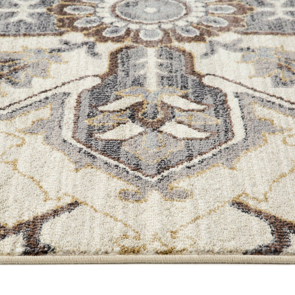 Amer Rugs Jordan Persian Bordered Power-loom Area Rug – Timeless Design, Softness & Durability For Any Space Ivory,Blue Polypropylene Jor10110211