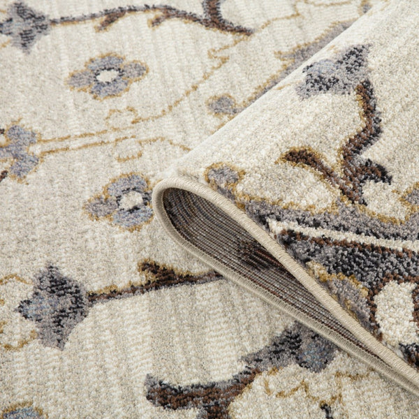 Amer Rugs Jordan Persian Bordered Power-loom Area Rug – Timeless Design, Softness & Durability For Any Space Ivory,Blue Polypropylene Jor10110211