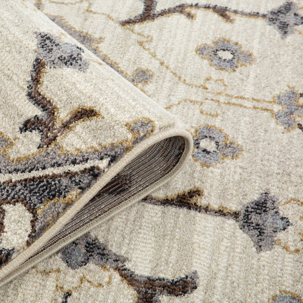 Amer Rugs Jordan Persian Bordered Power-loom Area Rug – Timeless Design, Softness & Durability For Any Space Ivory,Blue Polypropylene Jor10110211