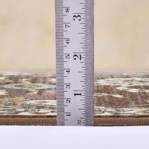 Amer Rugs Jordan Persian Bordered Power-loom Area Rug - Timeless Design, Easy-care, Soft & Durable Floor Art Brown Polypropylene Jor11110211