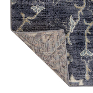 AMER Rugs Jordan Eva JOR-12 Power-Loomed Machine Made Polypropylene Traditional Medallion Rug Purple 9'2" x 12'2"