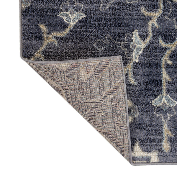 AMER Rugs Jordan Eva JOR-12 Power-Loomed Machine Made Polypropylene Traditional Medallion Rug Purple 9'2" x 12'2"