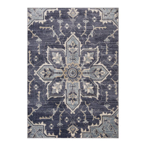 Amer Rugs Jordan Persian Bordered Power-loom Area Rug – Timeless Design, Softness & Durability For Any Space Purple Polypropylene Jor12110211