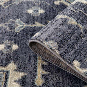 Amer Rugs Jordan Persian Bordered Power-loom Area Rug – Timeless Design, Softness & Durability For Any Space Purple Polypropylene Jor12110211