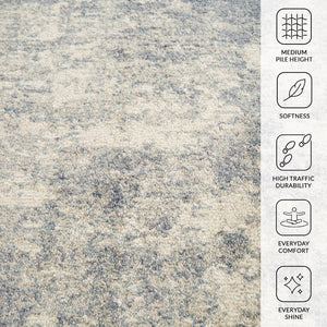 Amer Rugs Jordan Contemporary Power-loom Area Rug - Timeless Style, Easy Care, And Luxurious Softness For Any Room Light Gray Polypropylene Jor14110211