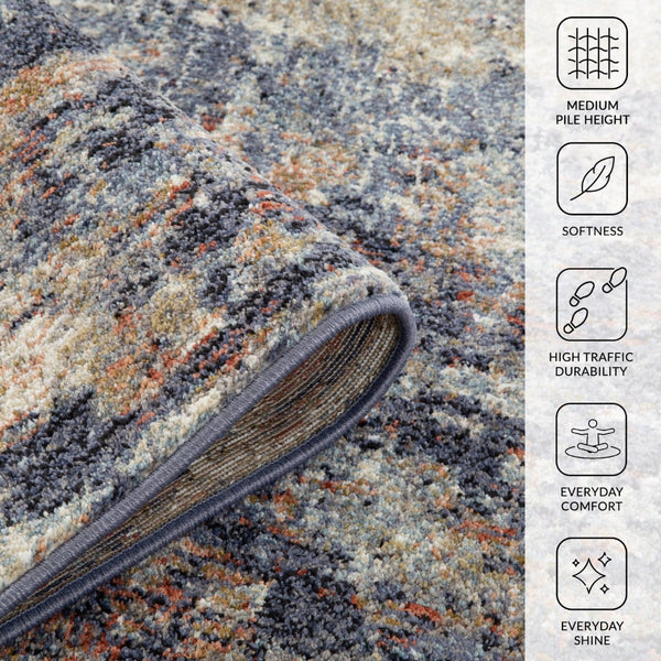 Amer Rugs Jordan Contemporary Power-loom Area Rug - Timeless Style, Easy Care, And Luxurious Softness For Any Room Multi Polypropylene Jor4110211