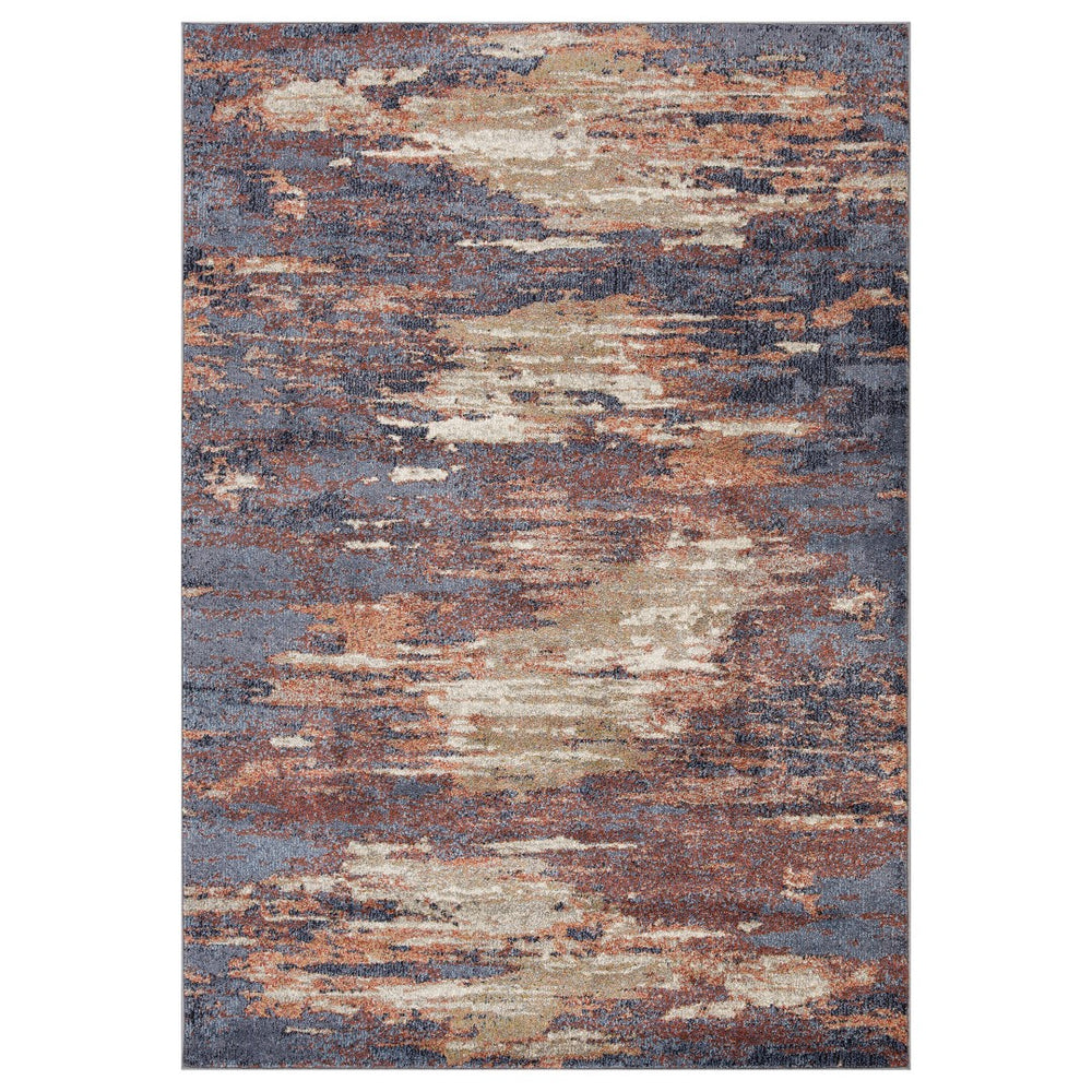 AMER Rugs Jordan Delia JOR-5 Power-Loomed Machine Made Polypropylene Modern & Contemporary Abstract Rug Rust 9'2" x 12'2"