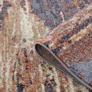 AMER Rugs Jordan Delia JOR-5 Power-Loomed Machine Made Polypropylene Modern & Contemporary Abstract Rug Rust 9'2" x 12'2"