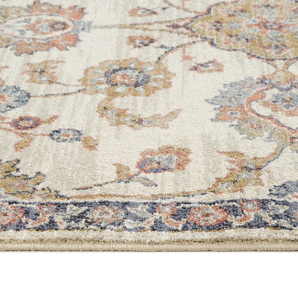 Amer Rugs Jordan Persian Bordered Power-loom Area Rug - Timeless Design, Easy-care, Soft & Durable Floor Art Ivory Polypropylene Jor8110211