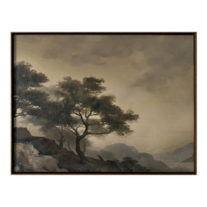 Moe's Home Reverie Framed Painting - Captivating Hazy Landscape Art On Canvas For Timeless Elegance & Style Multicolor Acrylic Paint On Canvas,Polyester Canvas Jq-1041-37