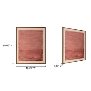 Moe's Home Solo Framed Painting – Serene Abstract Art Piece With Elegant Frame For Minimalist Home Decor Multicolor Acrylic Paint On Canvas,Polyester Canvas Jq-1045-37