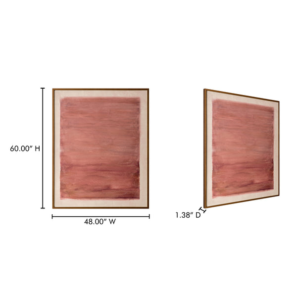 Moe's Home Solo Framed Painting – Serene Abstract Art Piece With Elegant Frame For Minimalist Home Decor Multicolor Acrylic Paint On Canvas,Polyester Canvas Jq-1045-37