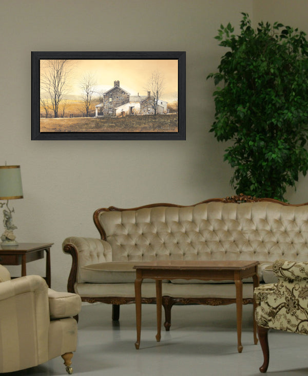 English Elm "rising Early" John Rossini Framed Canvas Print Solid Wood Minimalist Wall Art B06788625
