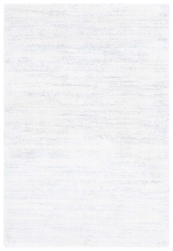 Safavieh Jasmine Shag 100 Power Loomed Shag & Flokati Rug Ivory / Light Grey 9' x 12'