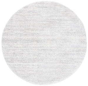 Safavieh Jasmine Shag 100 Power Loomed Shag & Flokati Rug Ivory / Light Grey 6'-7" x 6'-7" Round