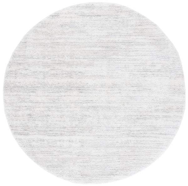 Safavieh Jasmine Shag 100 Power Loomed Shag & Flokati Rug Ivory / Light Grey 6'-7" x 6'-7" Round