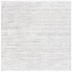 Safavieh Jasmine Shag 100 Power Loomed Shag & Flokati Rug Ivory / Light Grey 6'-7" x 6'-7" Square
