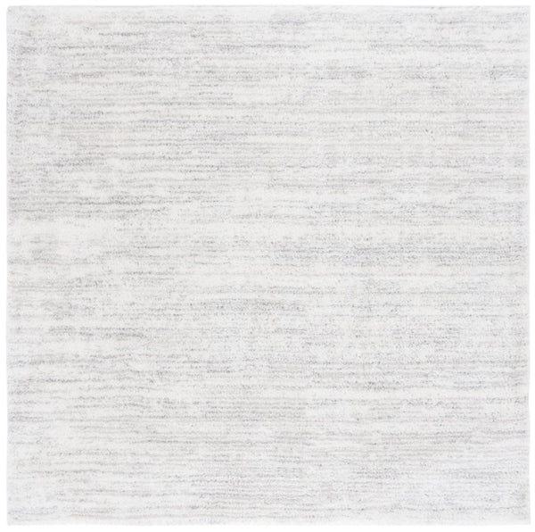 Safavieh Jasmine Shag 100 Power Loomed Shag & Flokati Rug Ivory / Light Grey 6'-7" x 6'-7" Square
