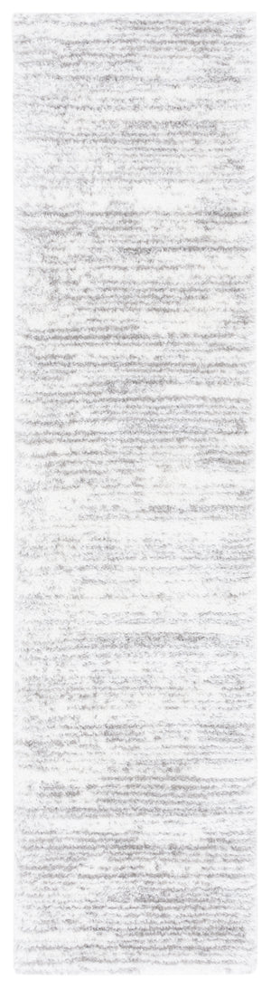 Safavieh Jasmine Shag 100 Power Loomed Shag & Flokati Rug Ivory / Grey 9' x 12'