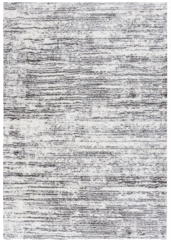 Safavieh Jasmine Shag 100 Power Loomed Shag & Flokati Rug Ivory / Grey 5'-3" x 7'-6"