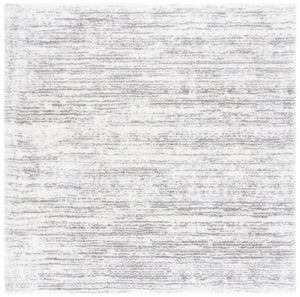Safavieh Jasmine Shag 100 Power Loomed Shag & Flokati Rug Ivory / Grey 6'-7" x 6'-7" Square