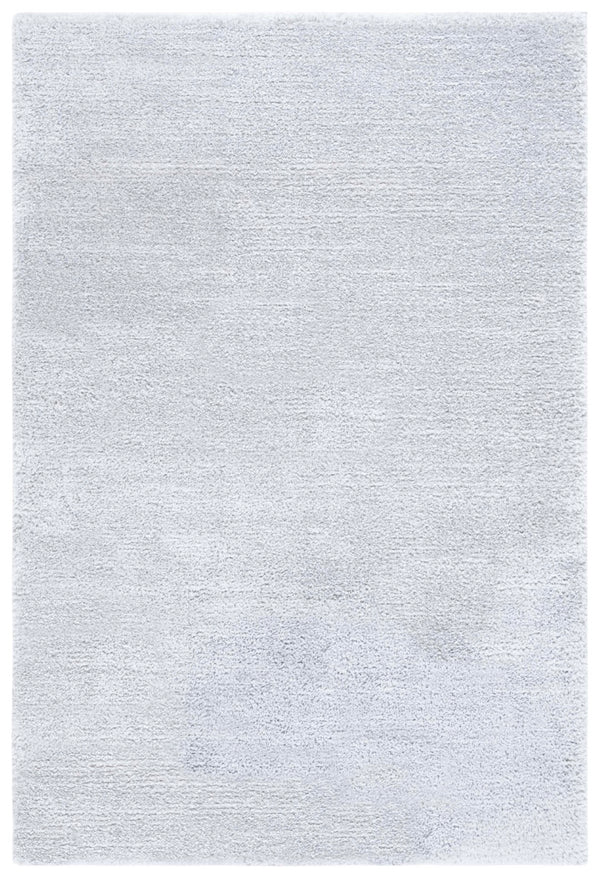 Safavieh Jasmine Shag 100 Power Loomed Shag & Flokati Rug Light Grey / Ivory 5'-3" x 7'-6"