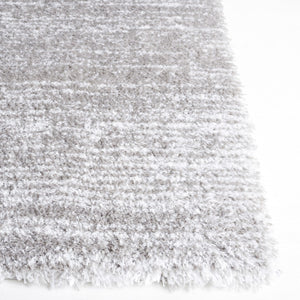 Safavieh Jasmine Shag 100 Power Loomed Shag & Flokati Rug Grey / Ivory 5'-3" x 7'-6"