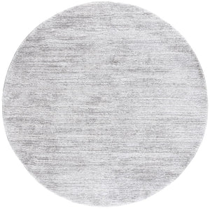 Safavieh Jasmine Shag 100 Power Loomed Shag & Flokati Rug Grey / Ivory 6'-7" x 6'-7" Round