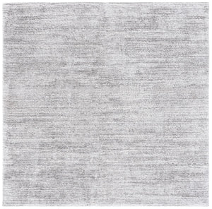 Safavieh Jasmine Shag 100 Power Loomed Shag & Flokati Rug Grey / Ivory 6'-7" x 6'-7" Square