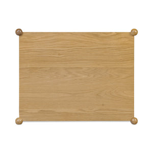 Moe's Home Billy Nightstand - Playful Oak Veneer Design With Unique Legs For Whimsical Bedroom Charm Natural Oak Veneer Over Mdf Frame,Solid Oak Leg And Handle Ju-1001-24