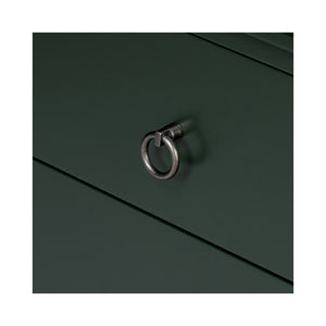 Moe's Home Reagan Nightstand - Elegant 3-drawer Design With Classic Knock-style Handles And Modern Craftsmanship Green Mdf & Acacia Top & Frame,Mdf Sides & Drawer Ju-1006-27