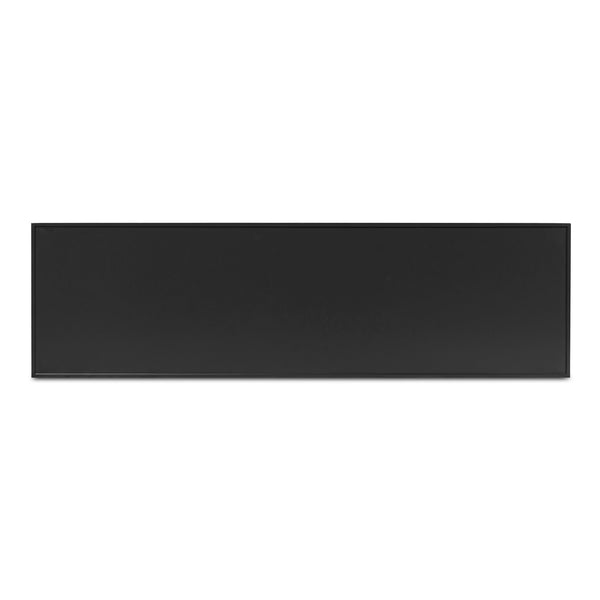 Moe's Home Reagan Dresser - Elegant 6-drawer Storage Solution With Traditional Knock-style Handles & Soft Close Black Mdf & Acacia Top & Frame,Mdf Sides & Drawer Ju-1008-02