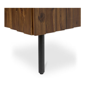 Moe's Home Lincoln Sideboard - Elegant Clinker Craftsmanship With Solid Acacia And Soft Close Doors For Your Home Brown Solid Acacia Door And Side,Acacia Veneer Over Mdf Ju-1010-03