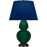 Robert Abbey Jungle Double Gourd Table Lamp Jungle Glazed Ceramic with Deep Patina Bronze Finished Accents Unlisted