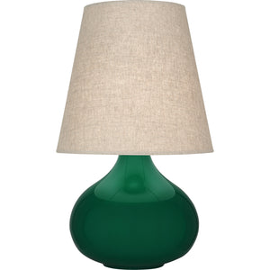 Robert Abbey Jungle June Accent Lamp Jungle Glazed Ceramic Buff Linen Shade