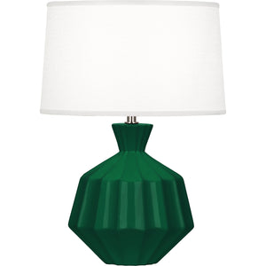 Robert Abbey Jungle Orion Accent Lamp Jungle Glazed Ceramic Oyster Linen Shade With Self Fabric Top Diffuser