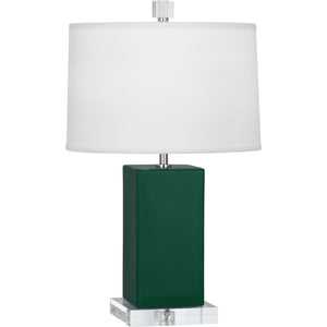 Robert Abbey Jungle Harvey Accent Lamp Jungle Glazed Ceramic Oyster Linen Shade With Self Fabric Top Diffuser