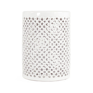 Lanie Garden Stool White White JW001 White Zentique