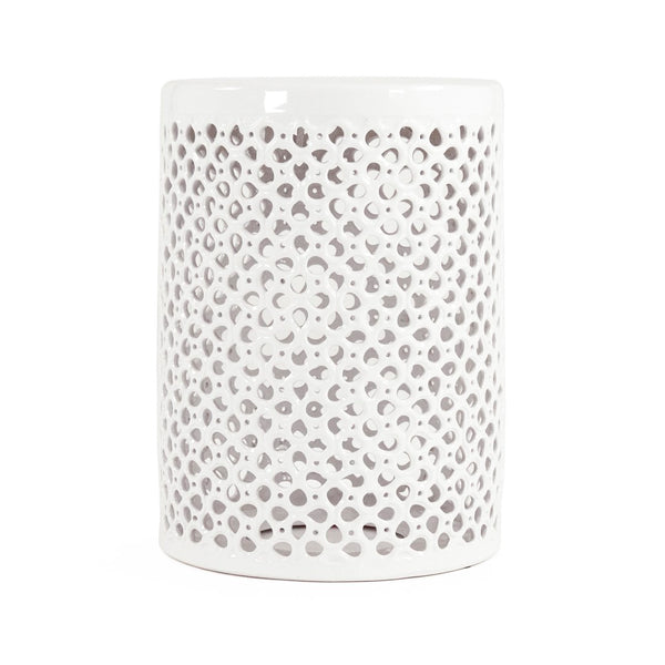 Lanie Garden Stool White White JW001 White Zentique