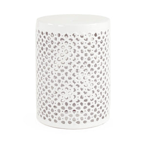 Lanie Garden Stool White White JW001 White Zentique