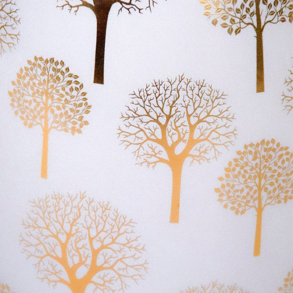 Garden Stool White, Gold JW002 Zentique